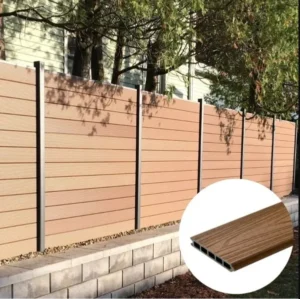 Easy Installation Wood Plastic Composite Outdoor Weather-Resistant Coextrusion WPC Fence