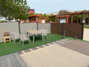 High Weather Resistance Resistant Outdoor Co-Extrusion WPC Hollow Composite Fence Garden Decorative Fence