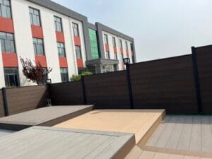 Waterproof Outdoor Private Easy Installation Composite Plastic Wood WPC Fence